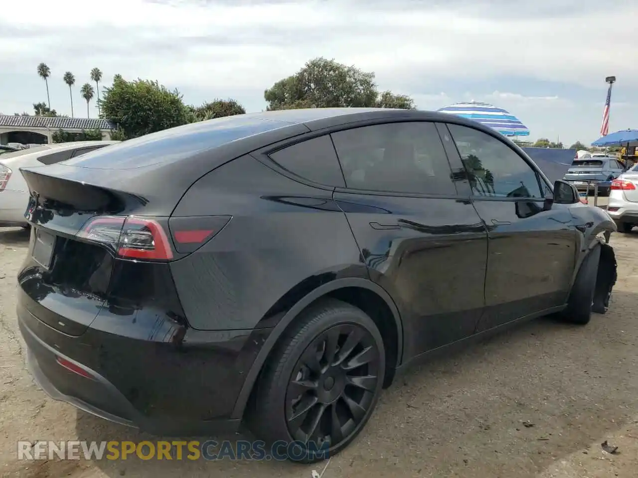 3 Photograph of a damaged car 7SAYGDEE2NF447676 TESLA MODEL Y 2022