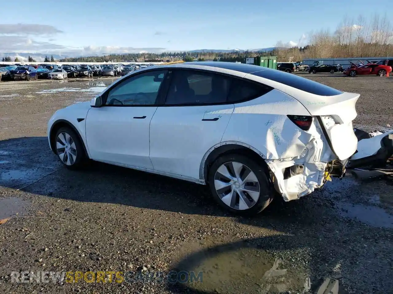 2 Photograph of a damaged car 7SAYGDEE2NF458516 TESLA MODEL Y 2022
