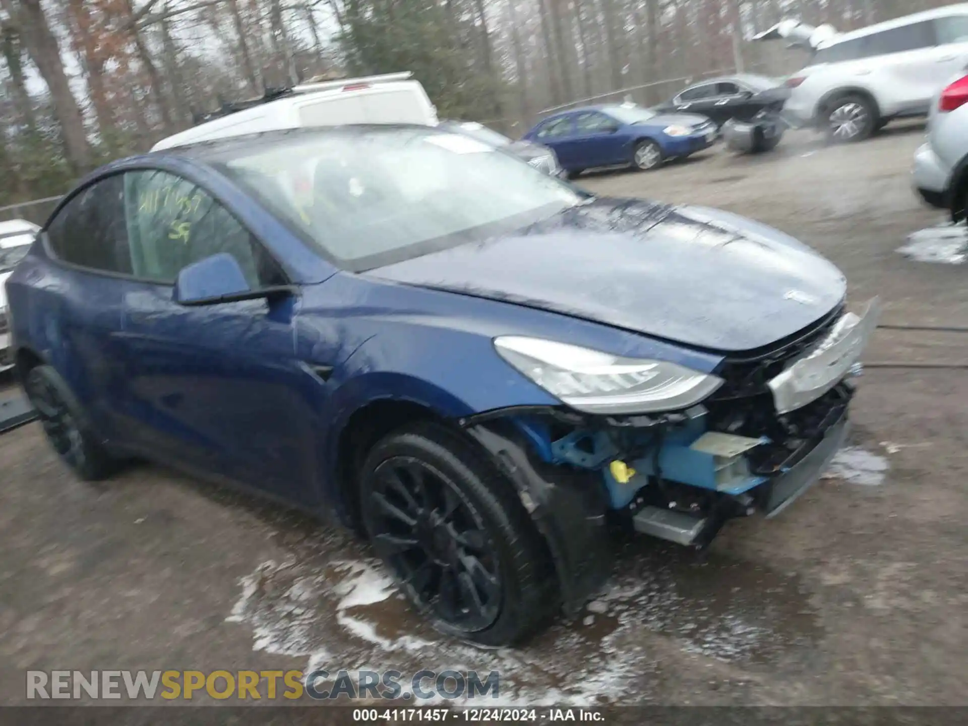 1 Photograph of a damaged car 7SAYGDEE2NF480354 TESLA MODEL Y 2022