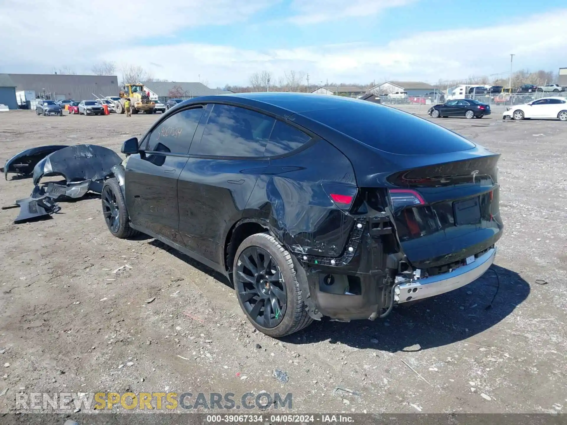 3 Photograph of a damaged car 7SAYGDEE2NF480936 TESLA MODEL Y 2022