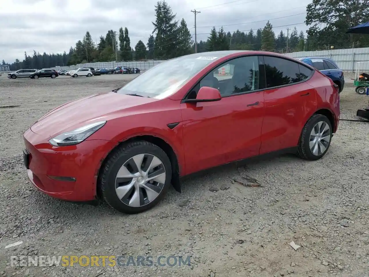 1 Photograph of a damaged car 7SAYGDEE2NF504457 TESLA MODEL Y 2022