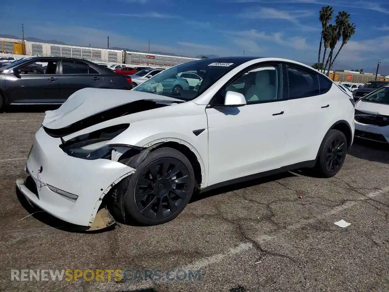 1 Photograph of a damaged car 7SAYGDEE2NF553559 TESLA MODEL Y 2022