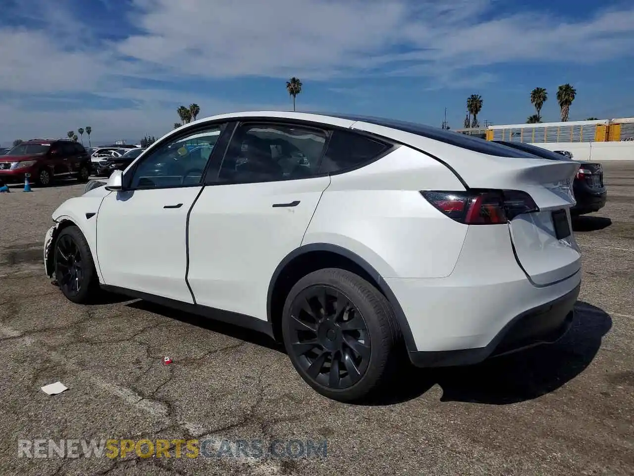 2 Photograph of a damaged car 7SAYGDEE2NF553559 TESLA MODEL Y 2022