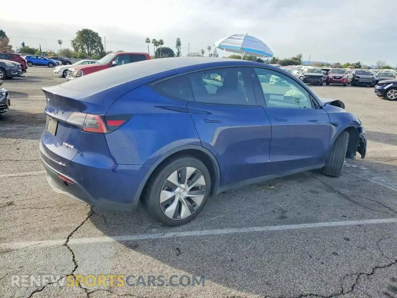 3 Фотография поврежденного автомобиля 7SAYGDEE2NF559457 TESLA MODEL Y 2022