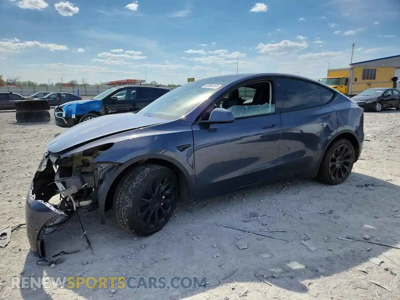 1 Photograph of a damaged car 7SAYGDEE2NF574931 TESLA MODEL Y 2022
