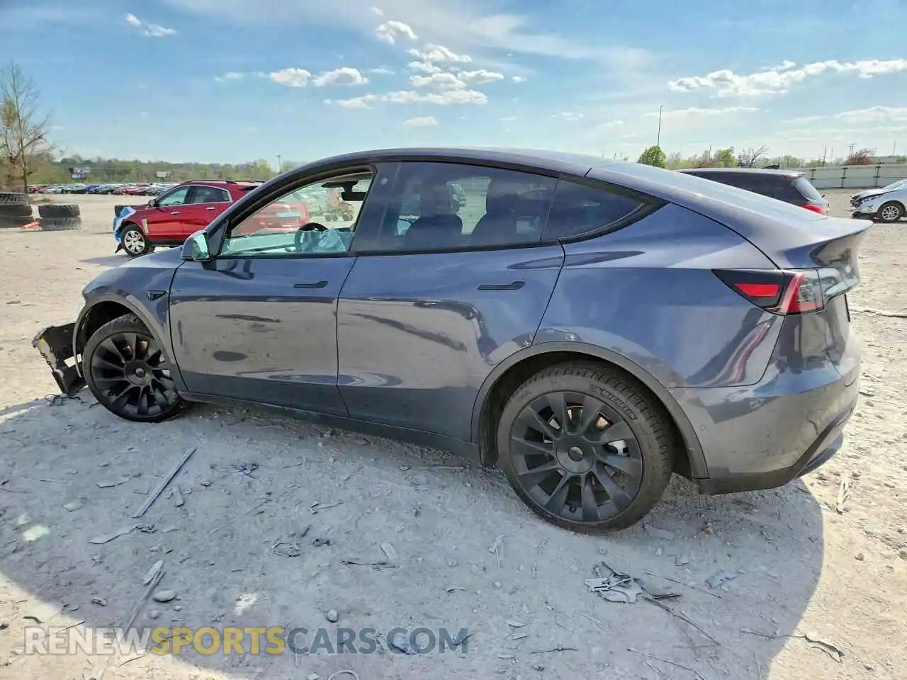 2 Photograph of a damaged car 7SAYGDEE2NF574931 TESLA MODEL Y 2022