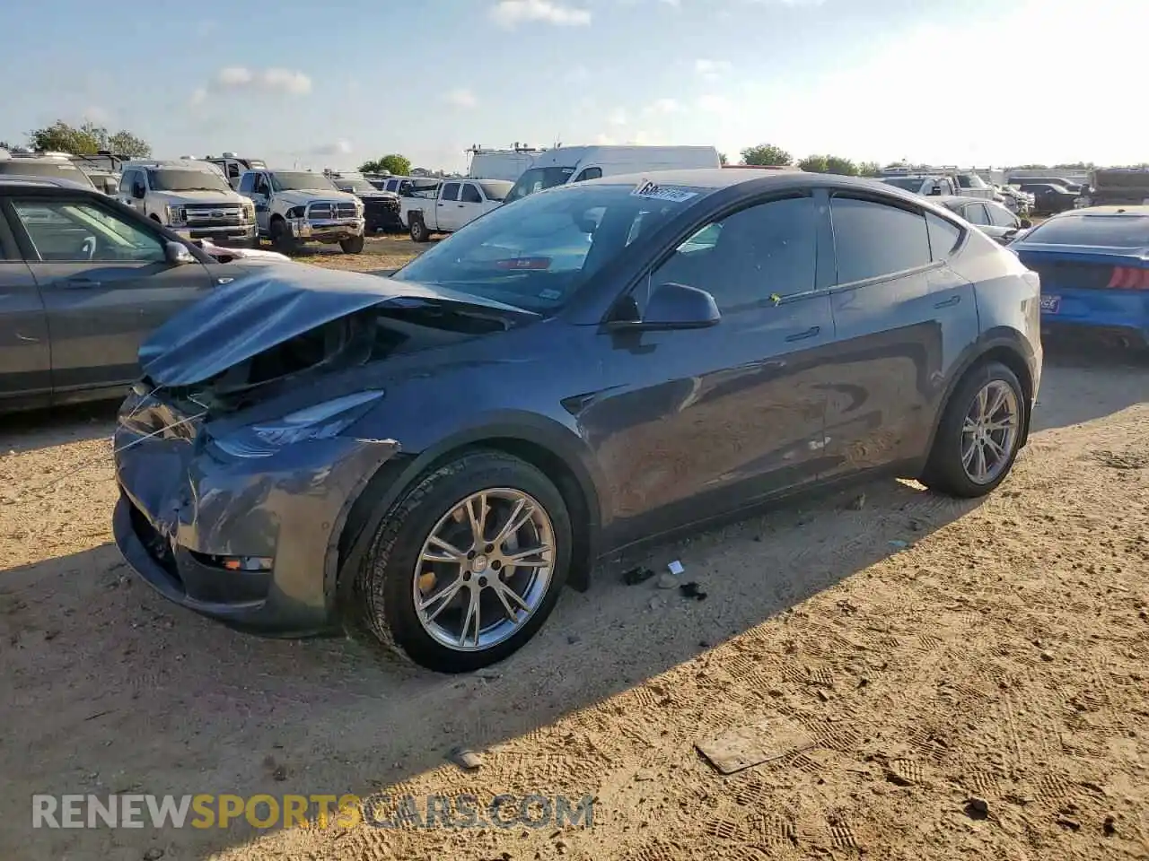 1 Photograph of a damaged car 7SAYGDEE3NA004496 TESLA MODEL Y 2022