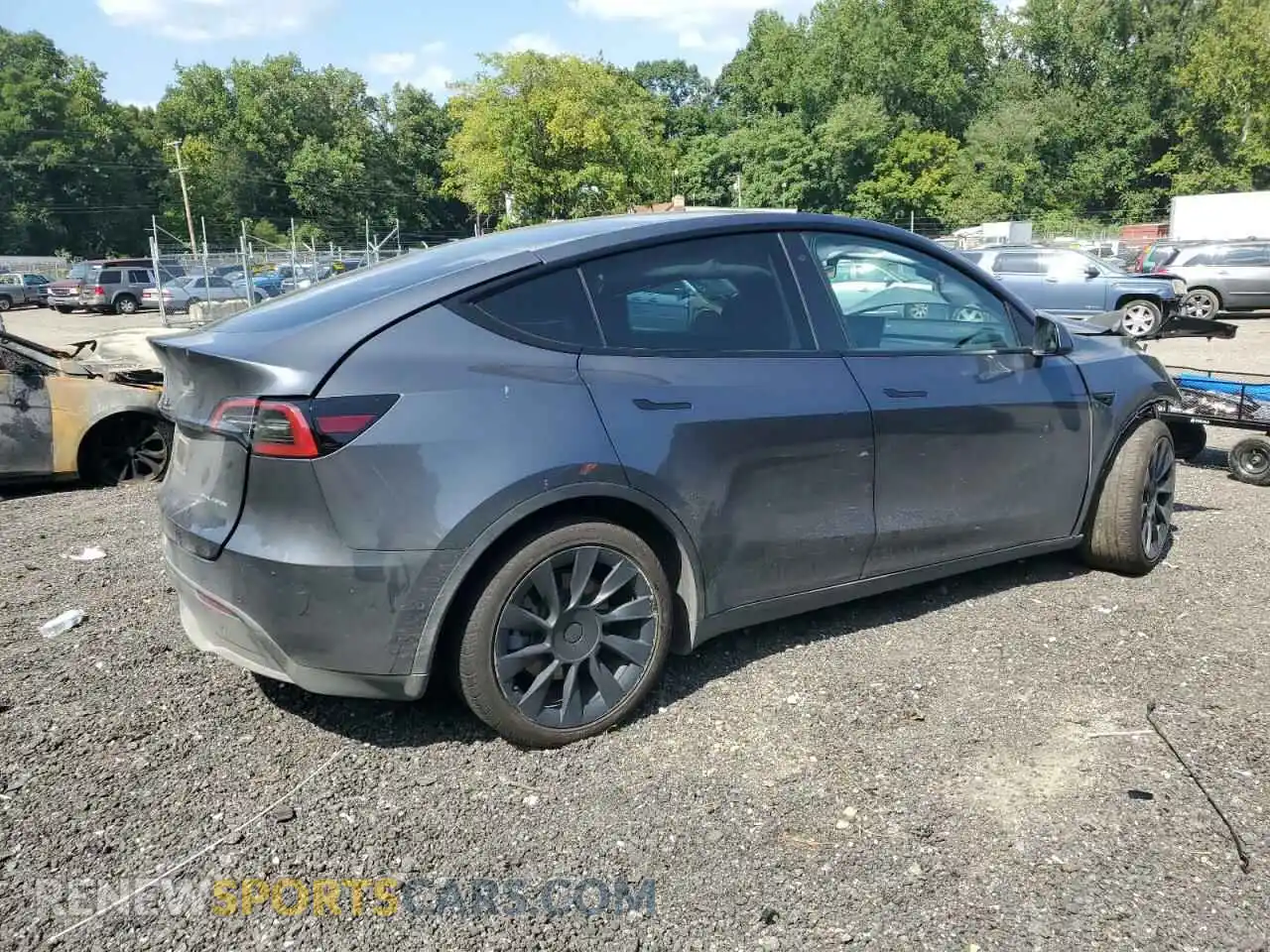 3 Фотография поврежденного автомобиля 7SAYGDEE3NA009004 TESLA MODEL Y 2022