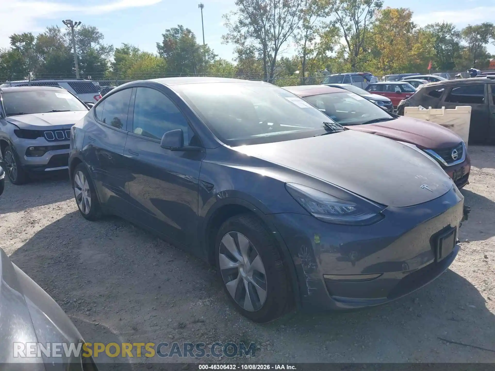1 Photograph of a damaged car 7SAYGDEE3NA009827 TESLA MODEL Y 2022