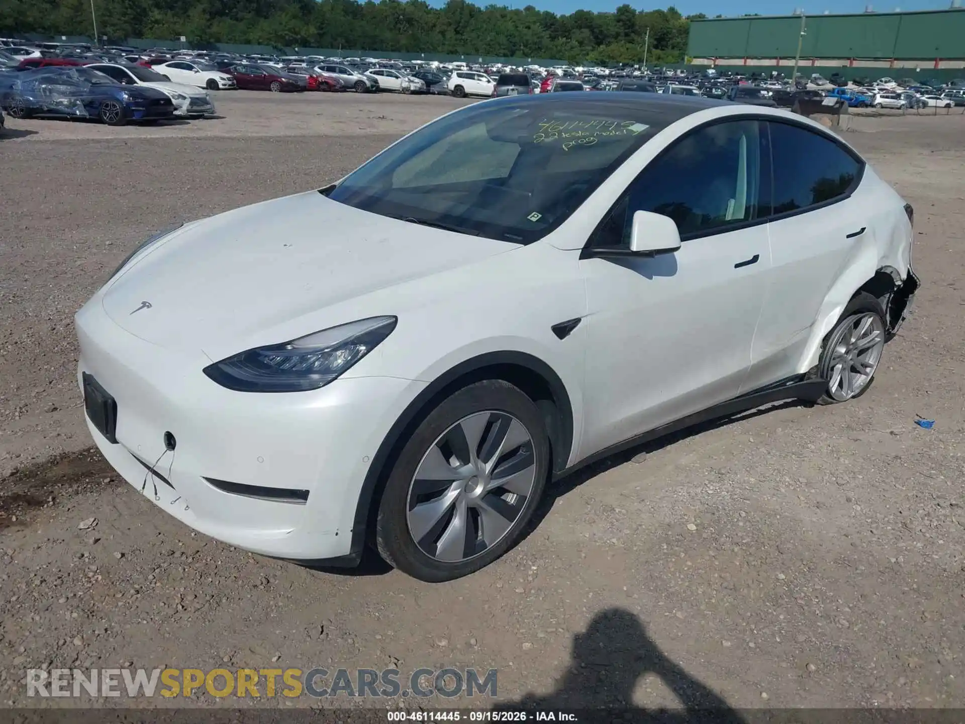 2 fotografías del automóvil dañado 7SAYGDEE3NA012419 TESLA MODEL Y 2022