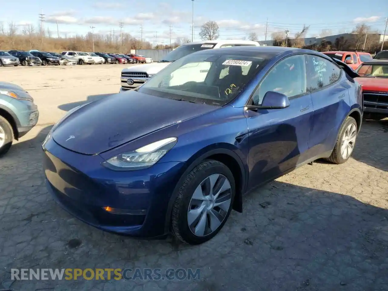 1 Photograph of a damaged car 7SAYGDEE3NA015157 TESLA MODEL Y 2022
