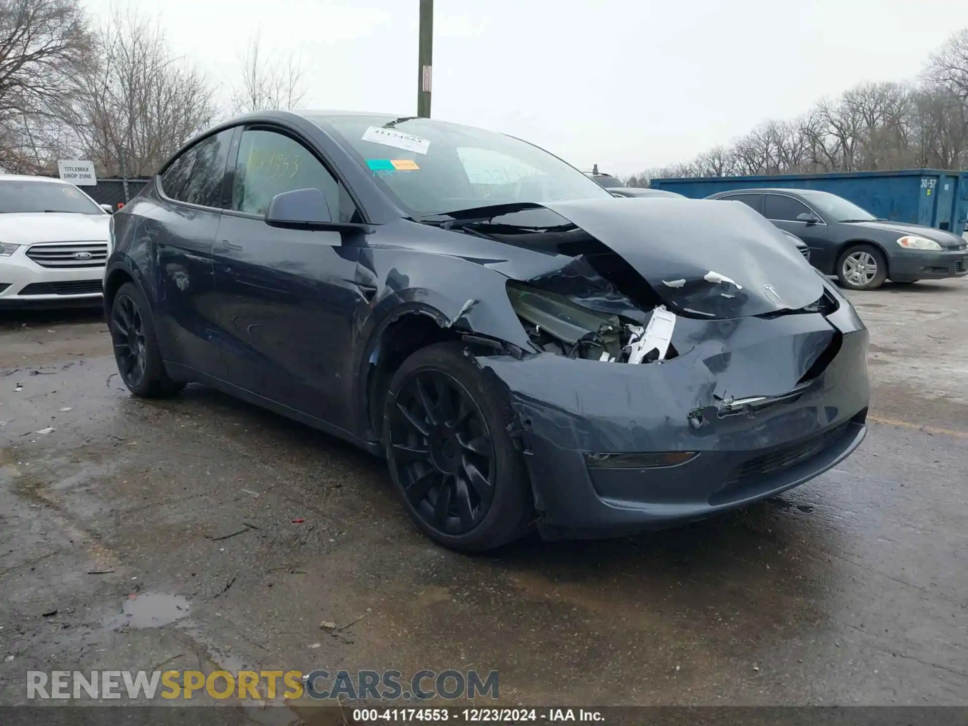 1 Photograph of a damaged car 7SAYGDEE3NA018379 TESLA MODEL Y 2022