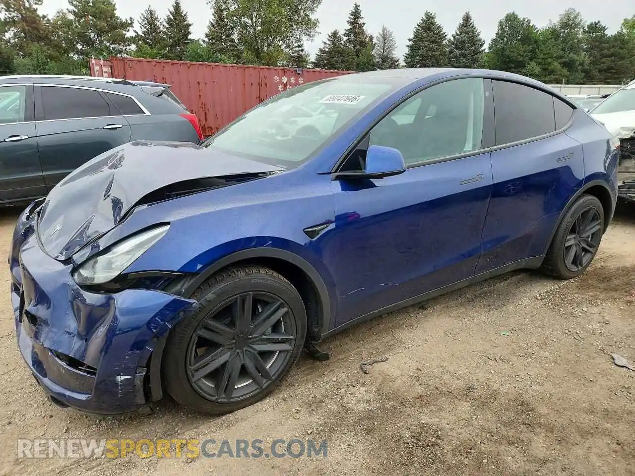 1 Photograph of a damaged car 7SAYGDEE3NF317583 TESLA MODEL Y 2022