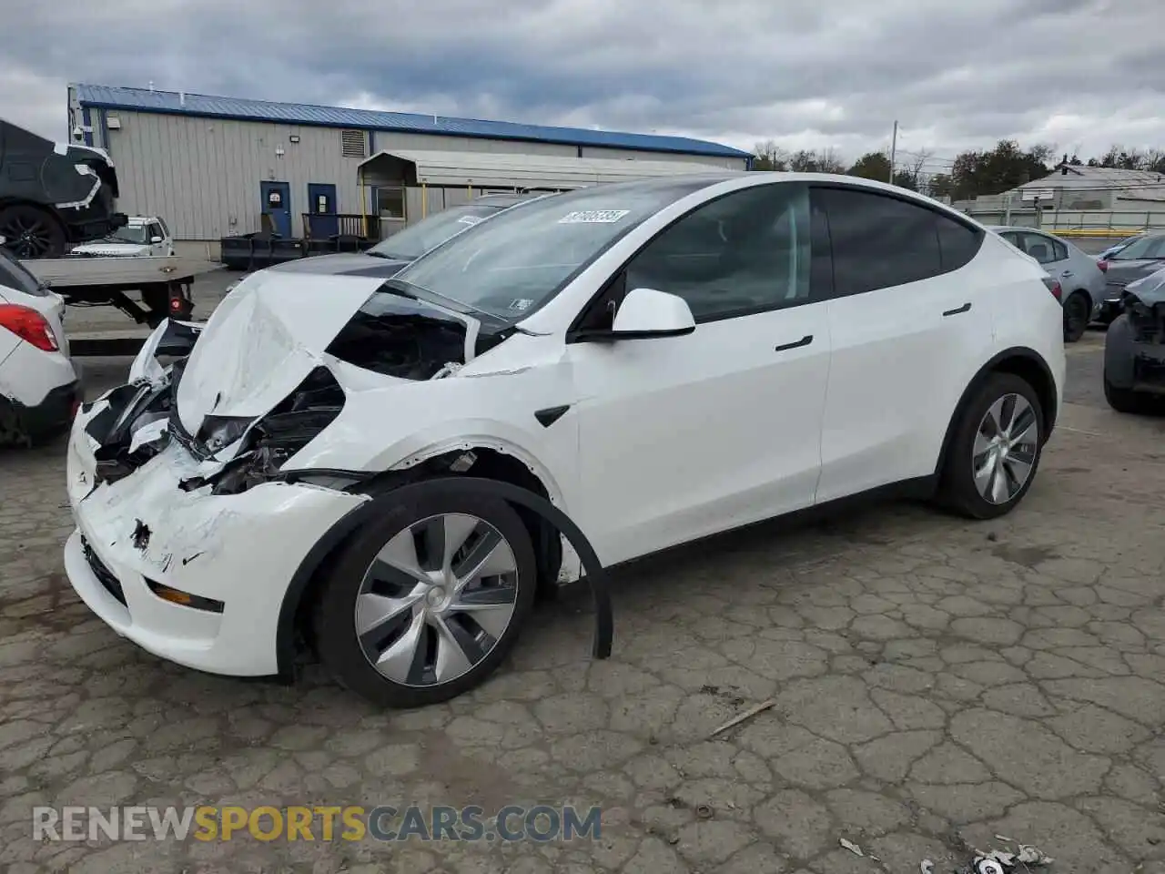 1 Photograph of a damaged car 7SAYGDEE3NF321326 TESLA MODEL Y 2022