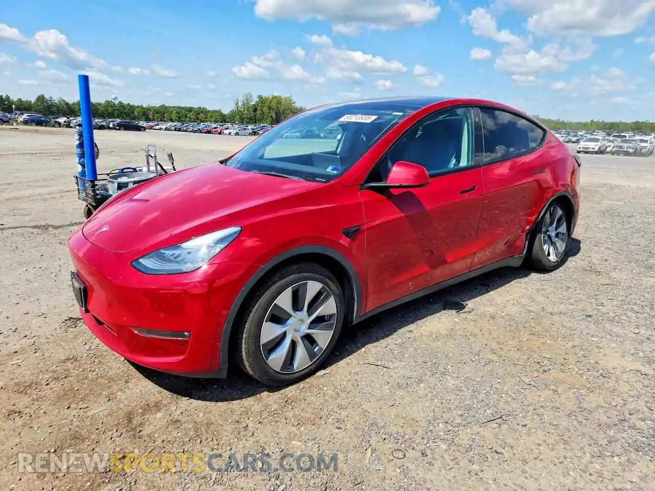 1 Photograph of a damaged car 7SAYGDEE3NF354021 TESLA MODEL Y 2022