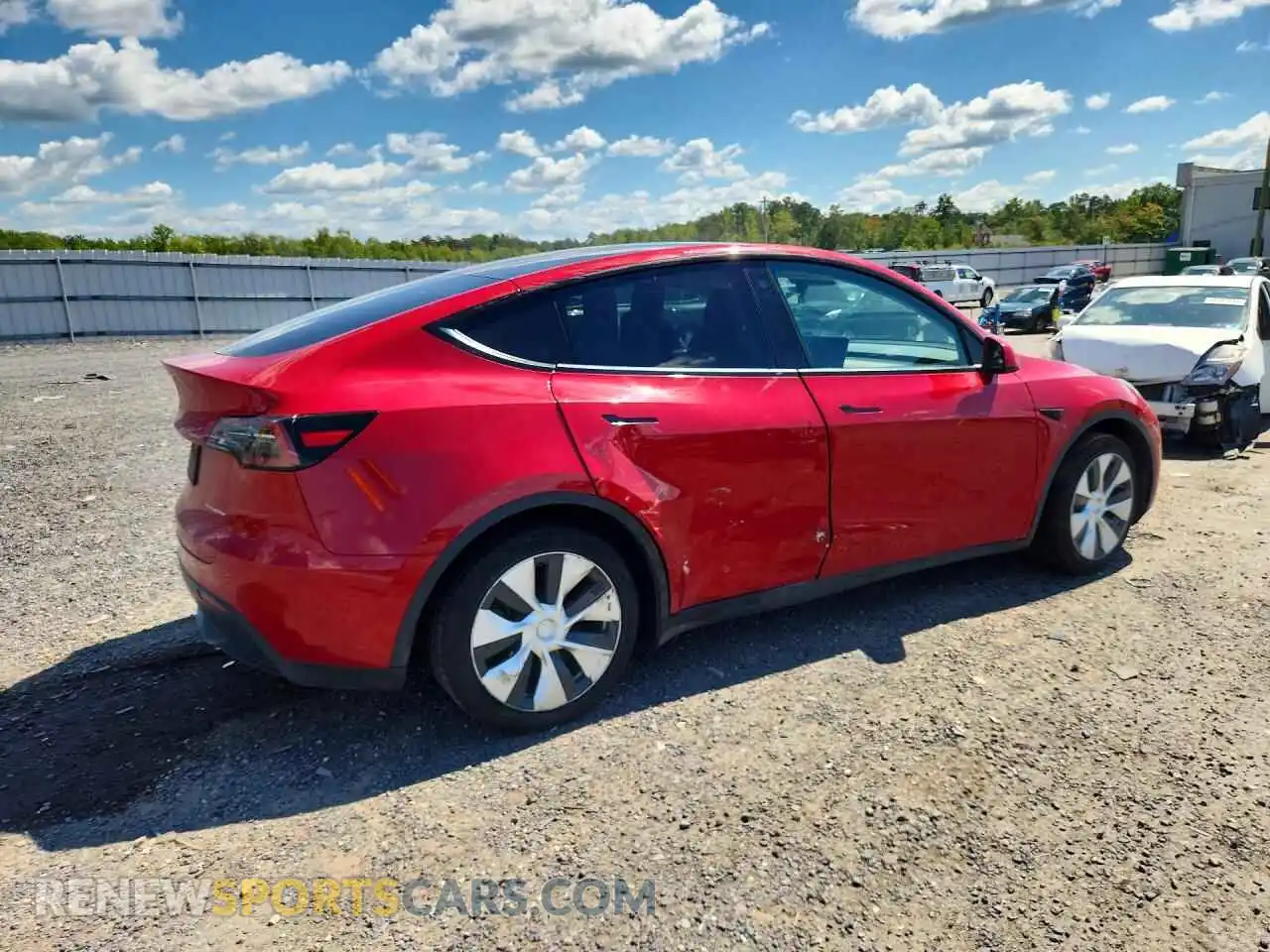 3 Photograph of a damaged car 7SAYGDEE3NF354021 TESLA MODEL Y 2022