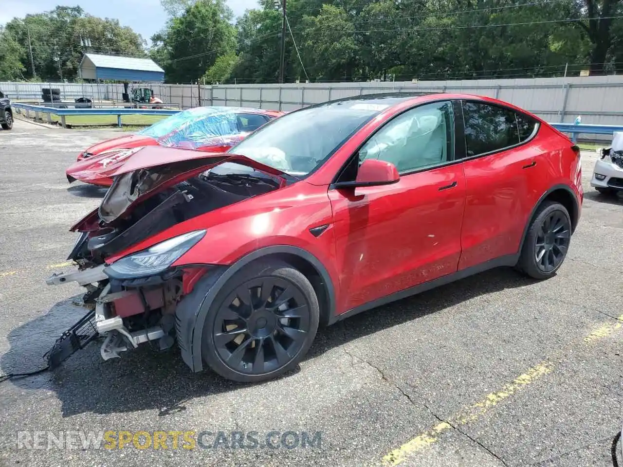 1 Photograph of a damaged car 7SAYGDEE3NF355556 TESLA MODEL Y 2022