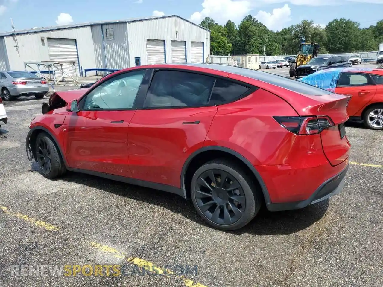2 Photograph of a damaged car 7SAYGDEE3NF355556 TESLA MODEL Y 2022