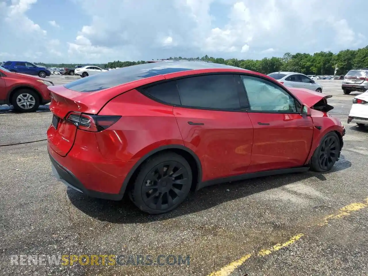 3 Photograph of a damaged car 7SAYGDEE3NF355556 TESLA MODEL Y 2022