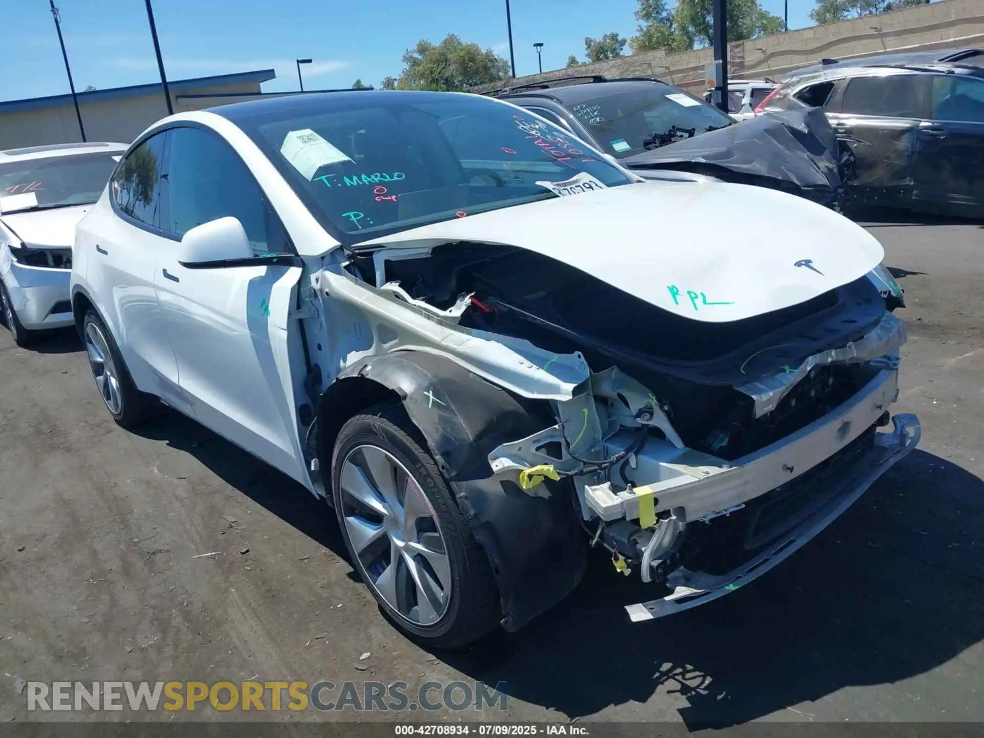 1 Photograph of a damaged car 7SAYGDEE3NF363270 TESLA MODEL Y 2022