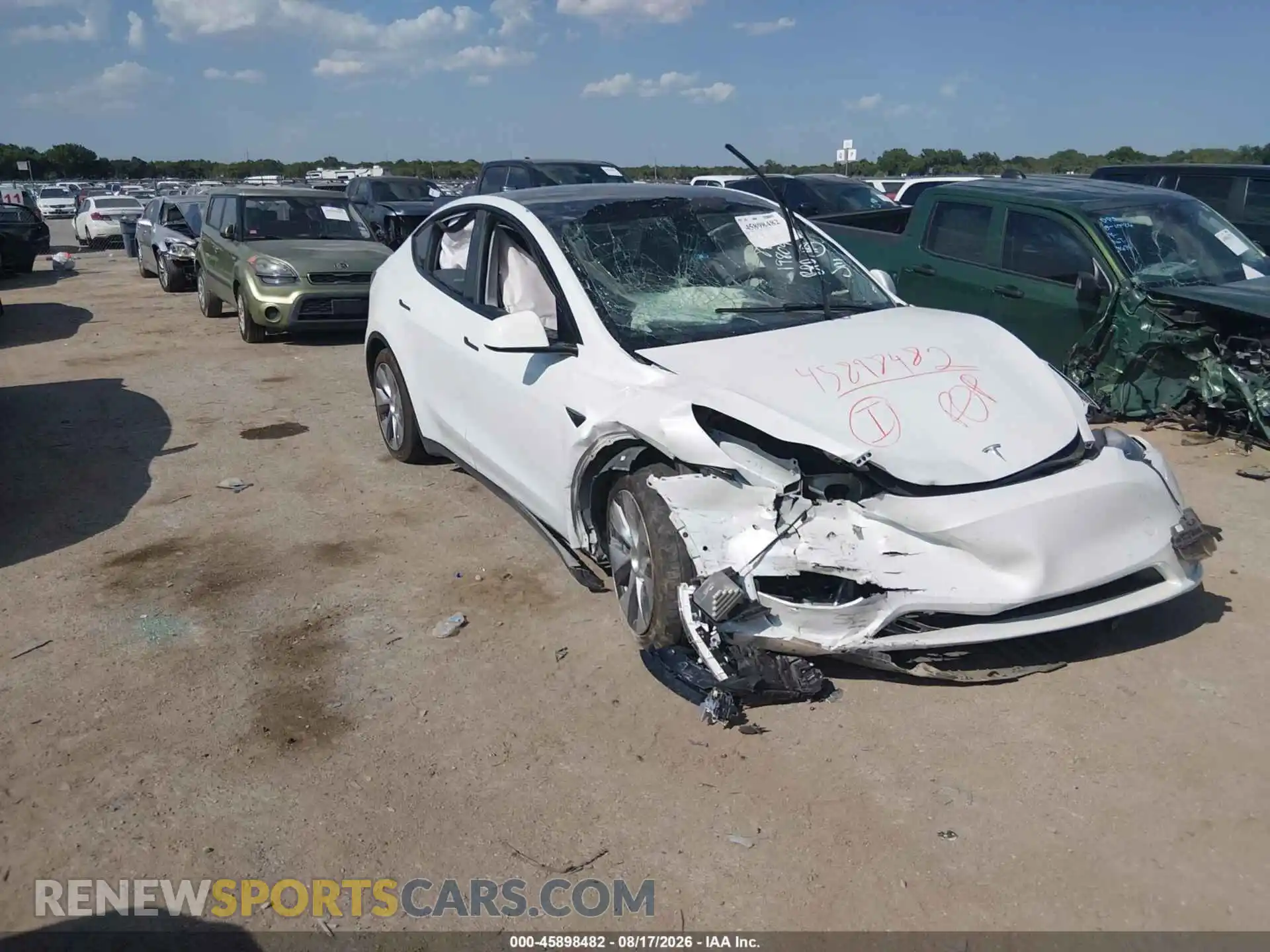 1 Photograph of a damaged car 7SAYGDEE3NF365147 TESLA MODEL Y 2022