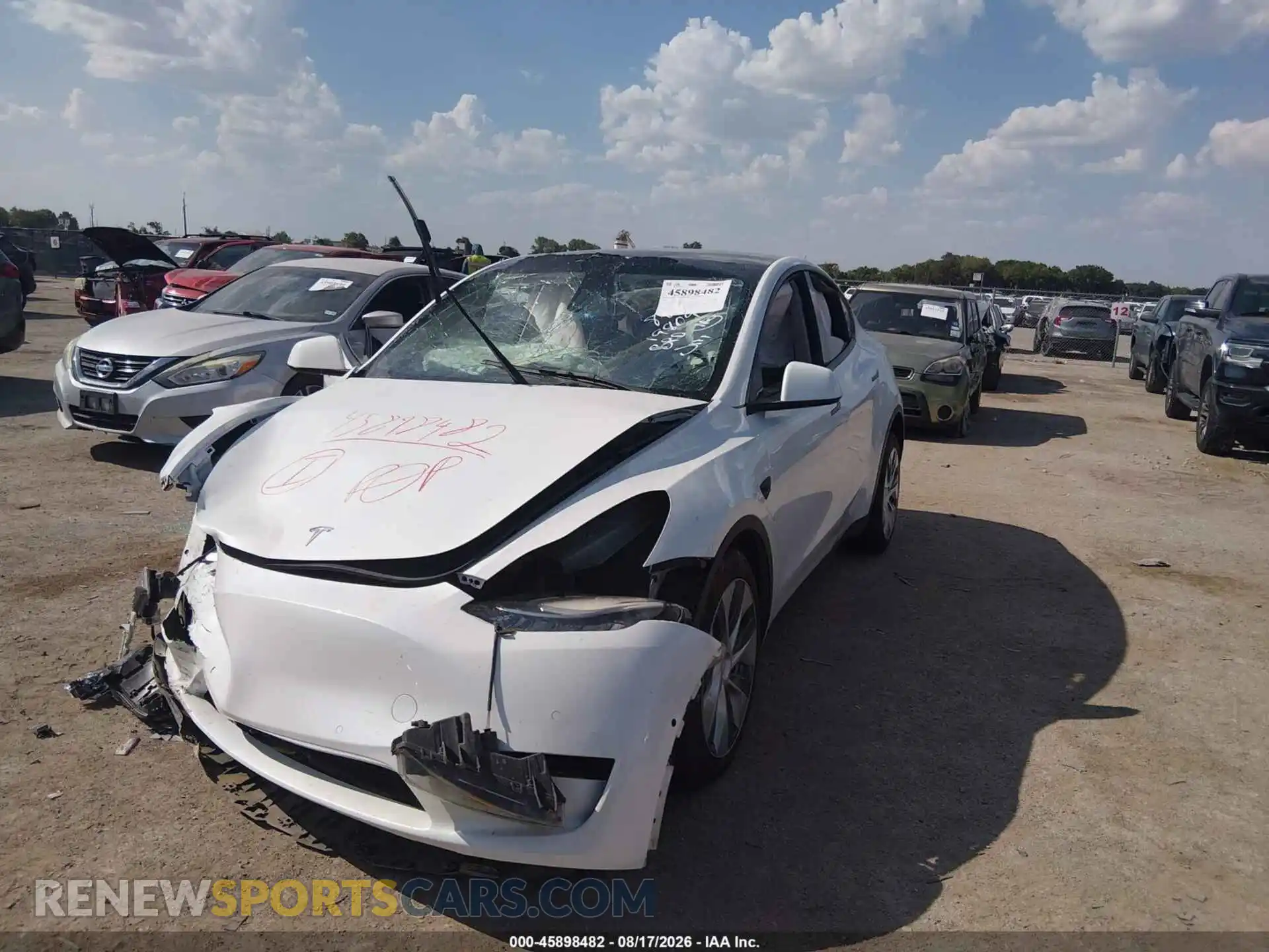 2 Photograph of a damaged car 7SAYGDEE3NF365147 TESLA MODEL Y 2022