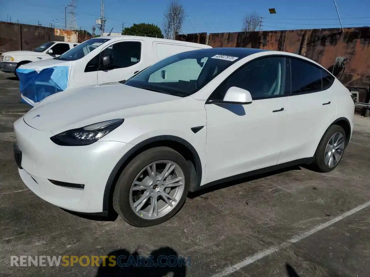 1 Photograph of a damaged car 7SAYGDEE3NF370431 TESLA MODEL Y 2022
