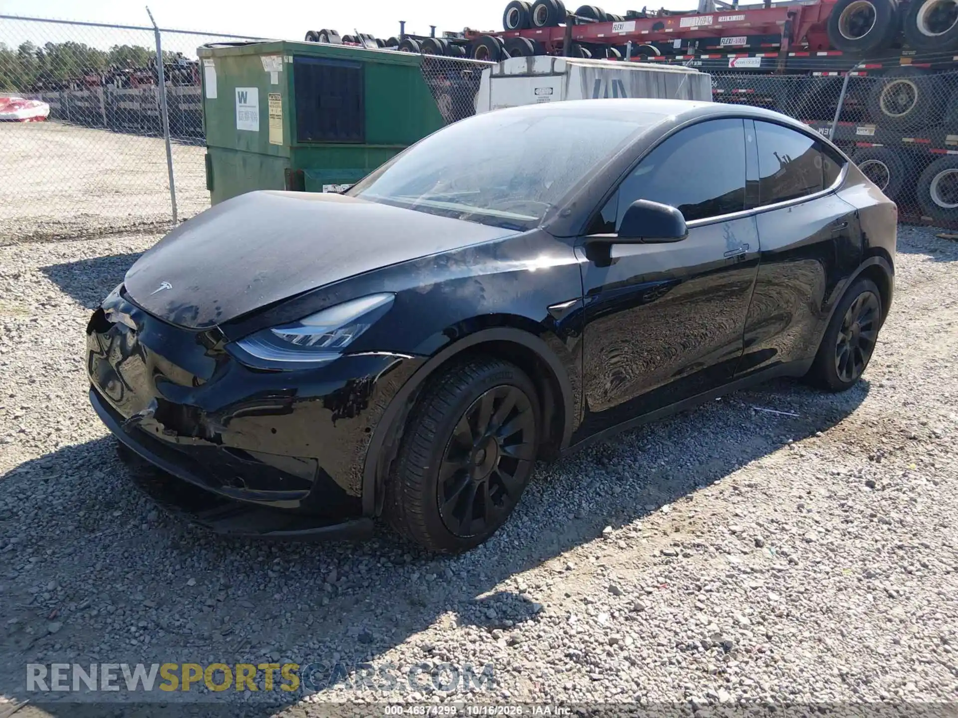 2 fotografías del automóvil dañado 7SAYGDEE3NF374267 TESLA MODEL Y 2022