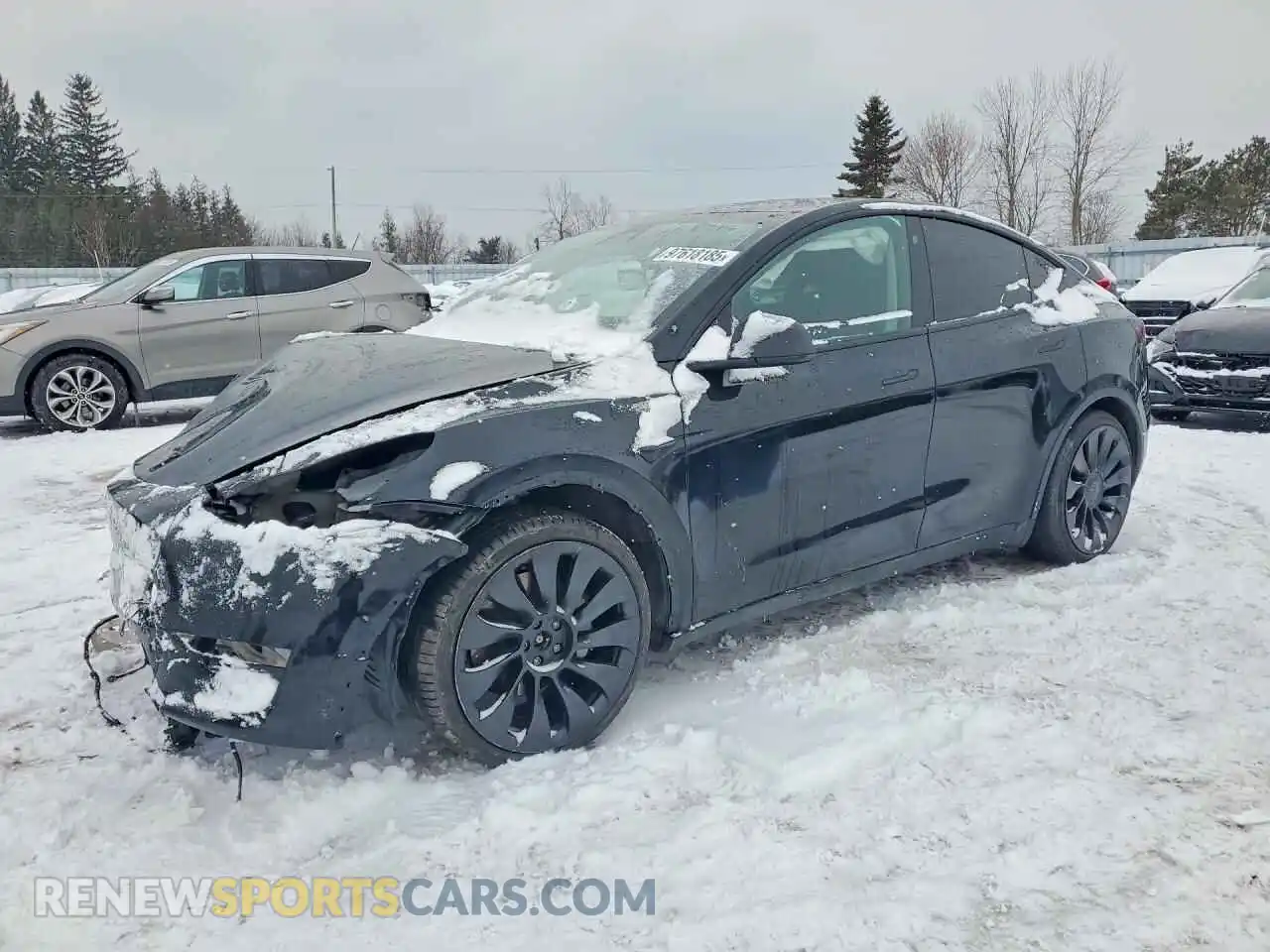 1 Photograph of a damaged car 7SAYGDEE3NF377170 TESLA MODEL Y 2022