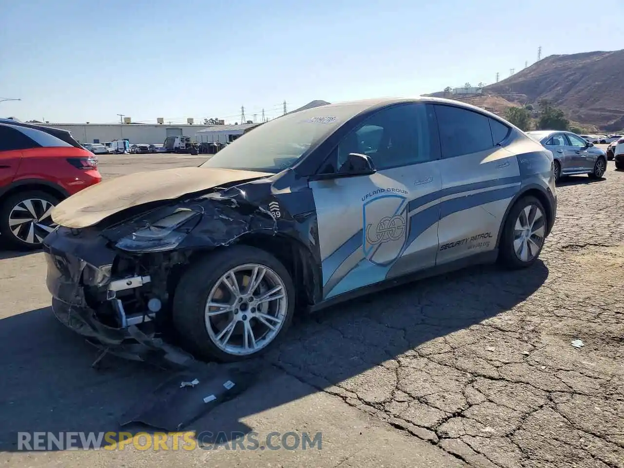 1 Photograph of a damaged car 7SAYGDEE3NF380389 TESLA MODEL Y 2022