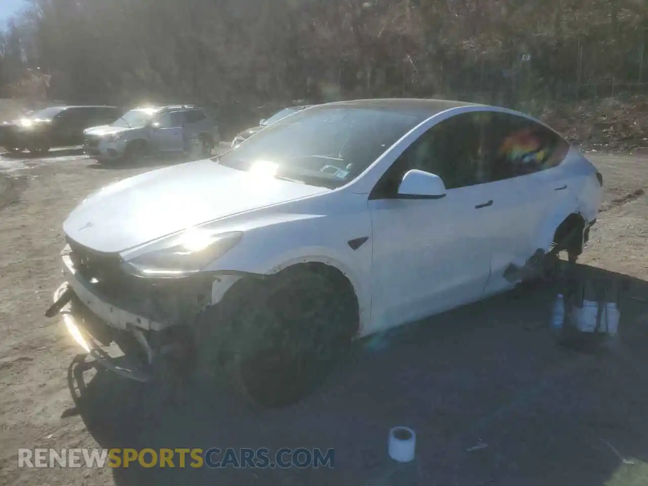 1 Photograph of a damaged car 7SAYGDEE3NF385950 TESLA MODEL Y 2022