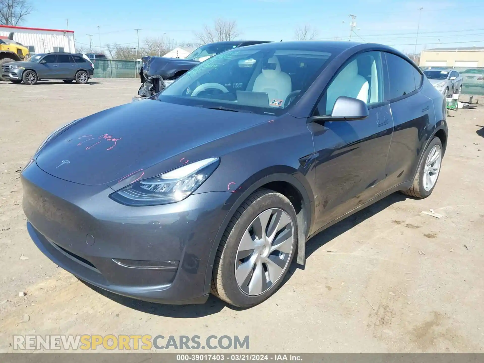 2 Photograph of a damaged car 7SAYGDEE3NF401368 TESLA MODEL Y 2022