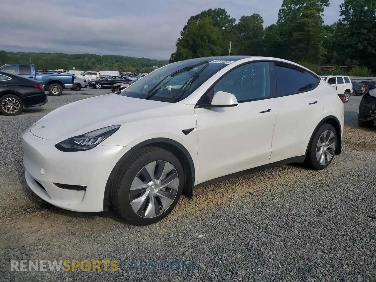 2 Photograph of a damaged car 7SAYGDEE3NF421975 TESLA MODEL Y 2022