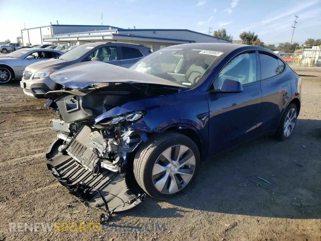 1 Photograph of a damaged car 7SAYGDEE3NF422432 TESLA MODEL Y 2022