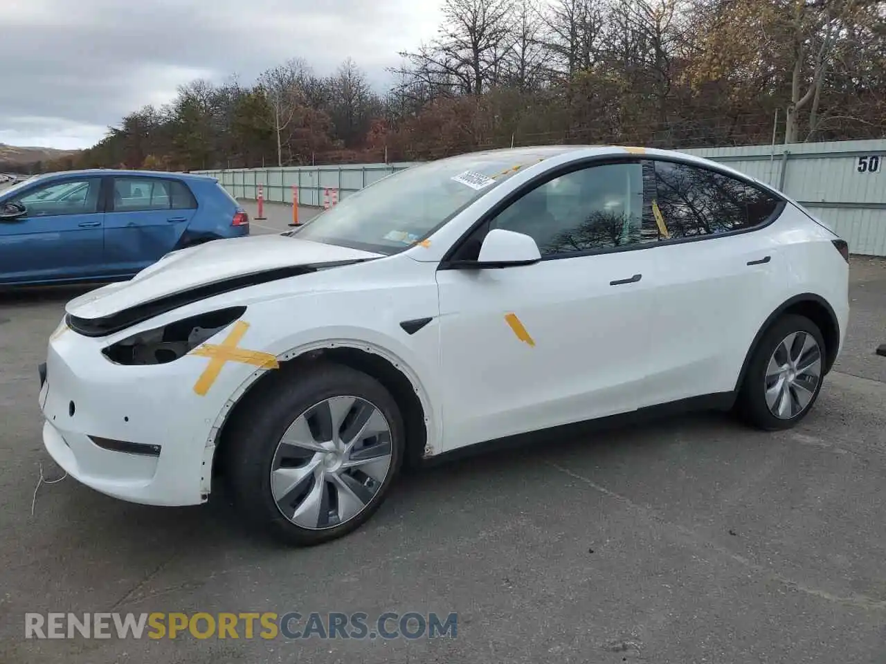 1 Photograph of a damaged car 7SAYGDEE3NF431907 TESLA MODEL Y 2022