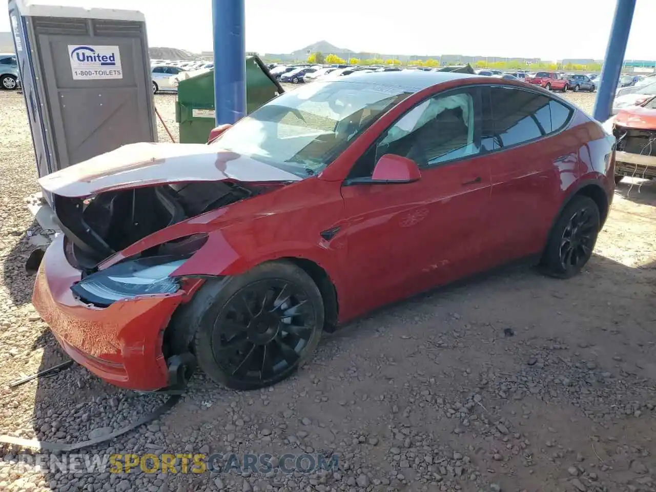 1 Photograph of a damaged car 7SAYGDEE3NF436119 TESLA MODEL Y 2022