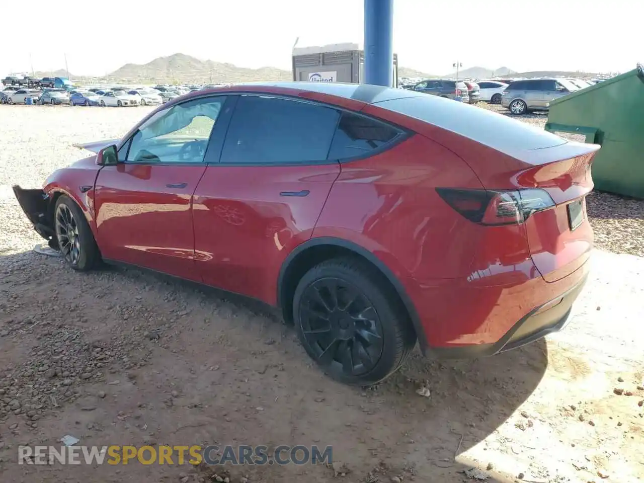 2 Photograph of a damaged car 7SAYGDEE3NF436119 TESLA MODEL Y 2022