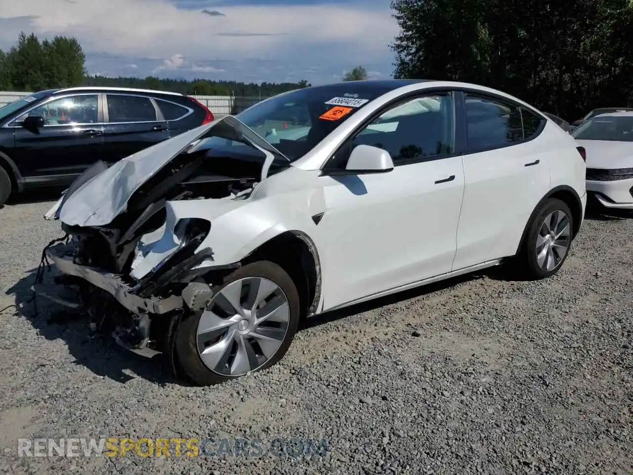 1 Photograph of a damaged car 7SAYGDEE3NF440994 TESLA MODEL Y 2022