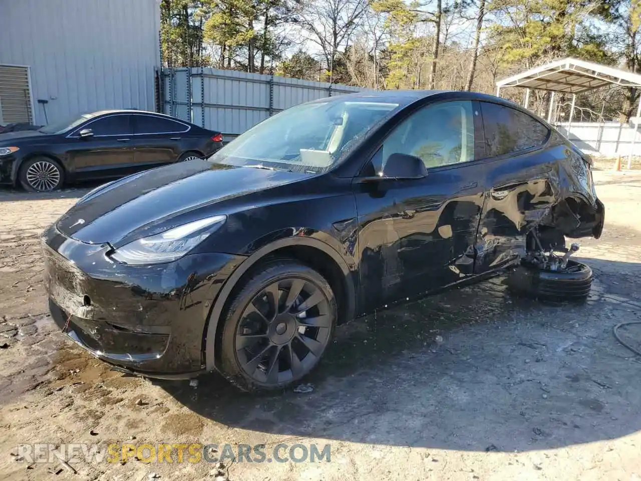 1 Photograph of a damaged car 7SAYGDEE3NF443748 TESLA MODEL Y 2022