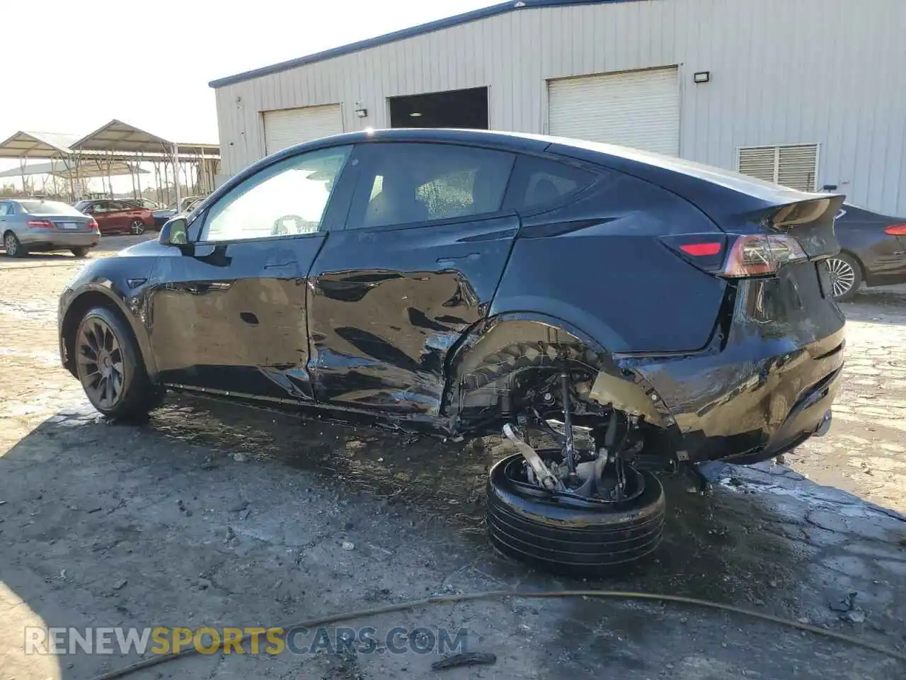 2 Photograph of a damaged car 7SAYGDEE3NF443748 TESLA MODEL Y 2022