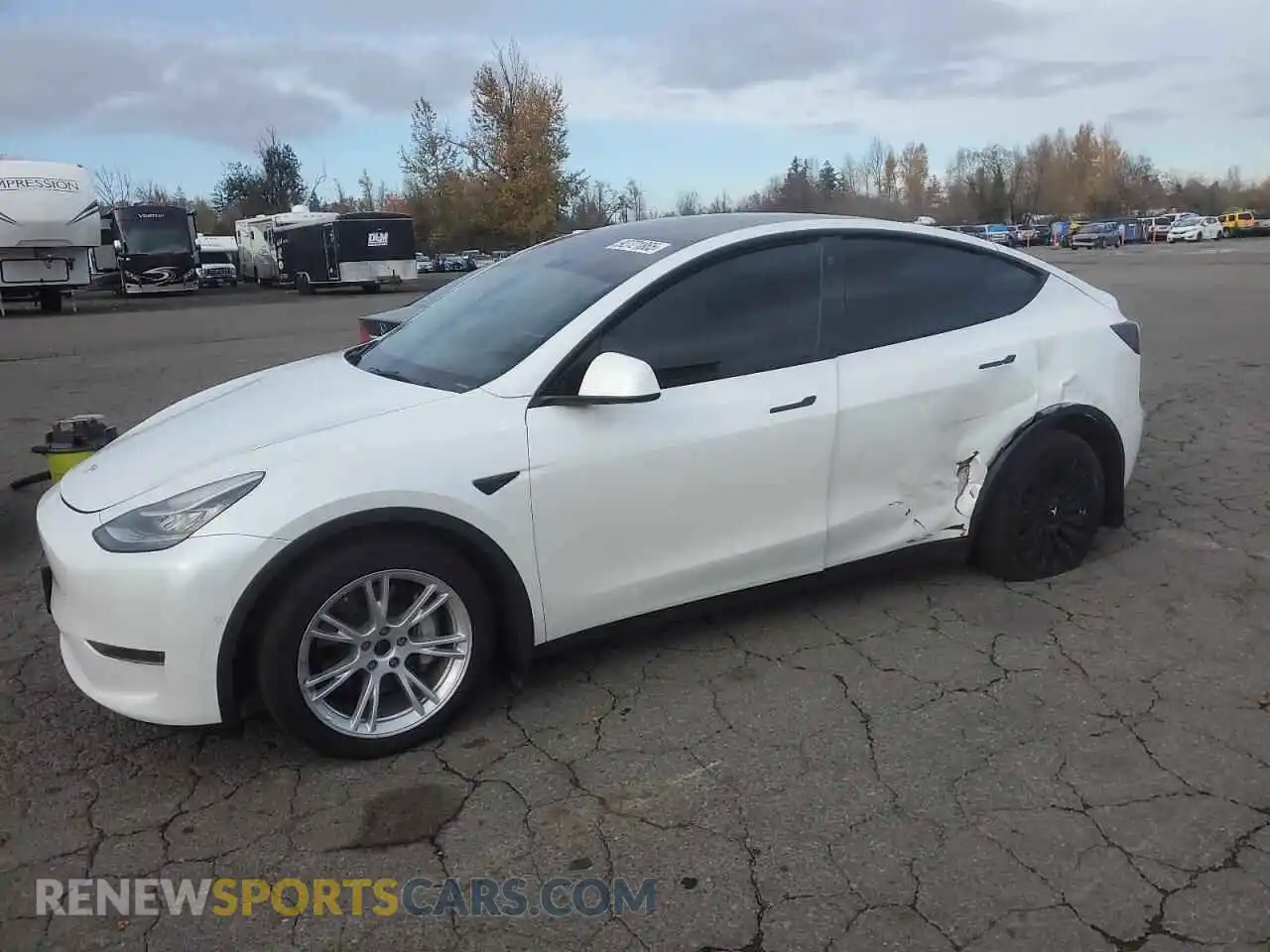 1 Photograph of a damaged car 7SAYGDEE3NF444284 TESLA MODEL Y 2022