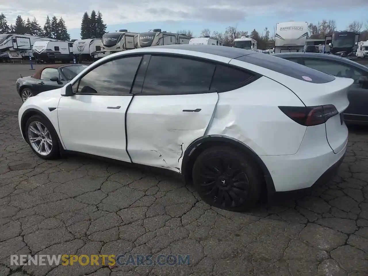 2 Photograph of a damaged car 7SAYGDEE3NF444284 TESLA MODEL Y 2022
