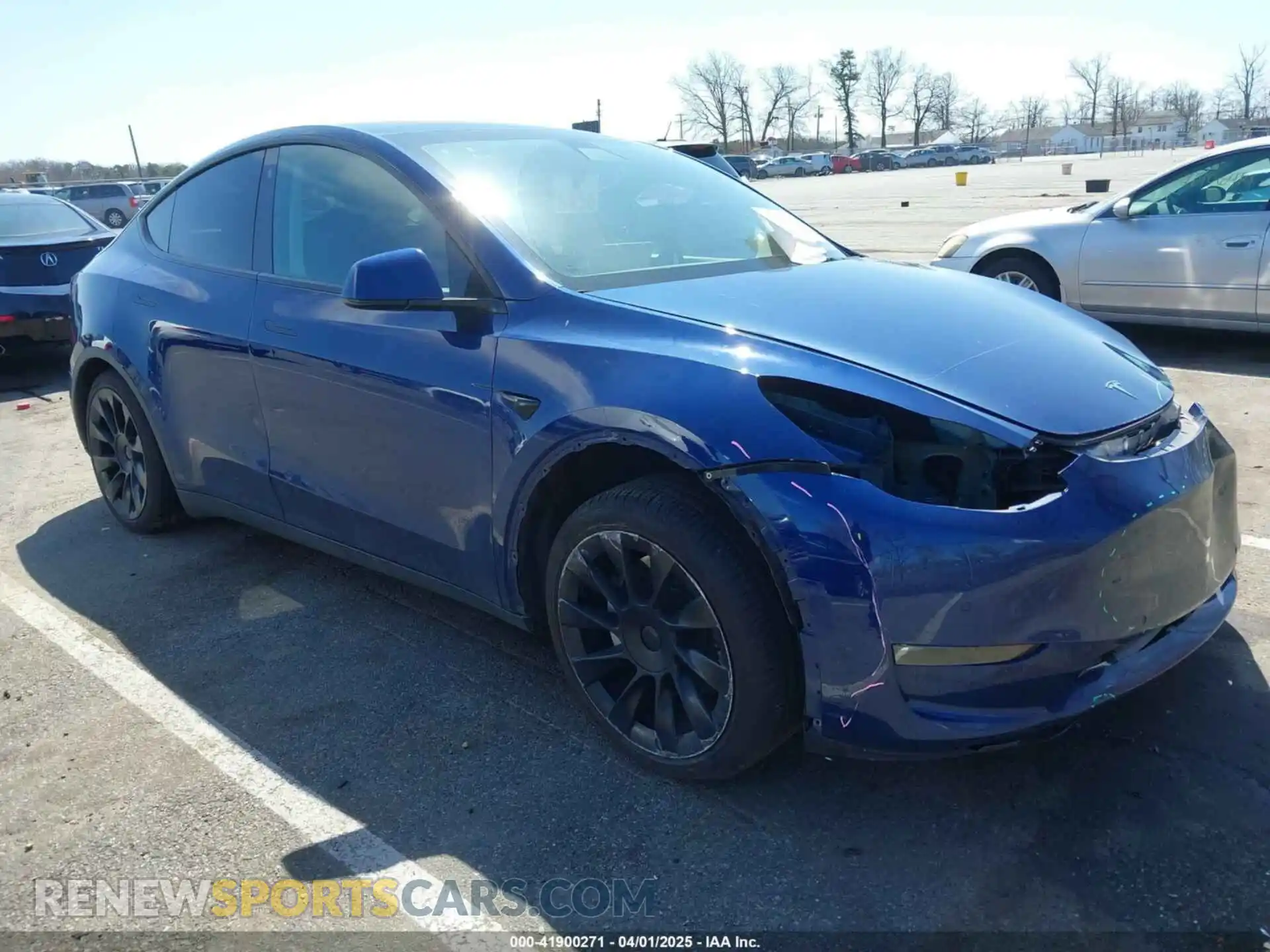 1 Photograph of a damaged car 7SAYGDEE3NF449873 TESLA MODEL Y 2022