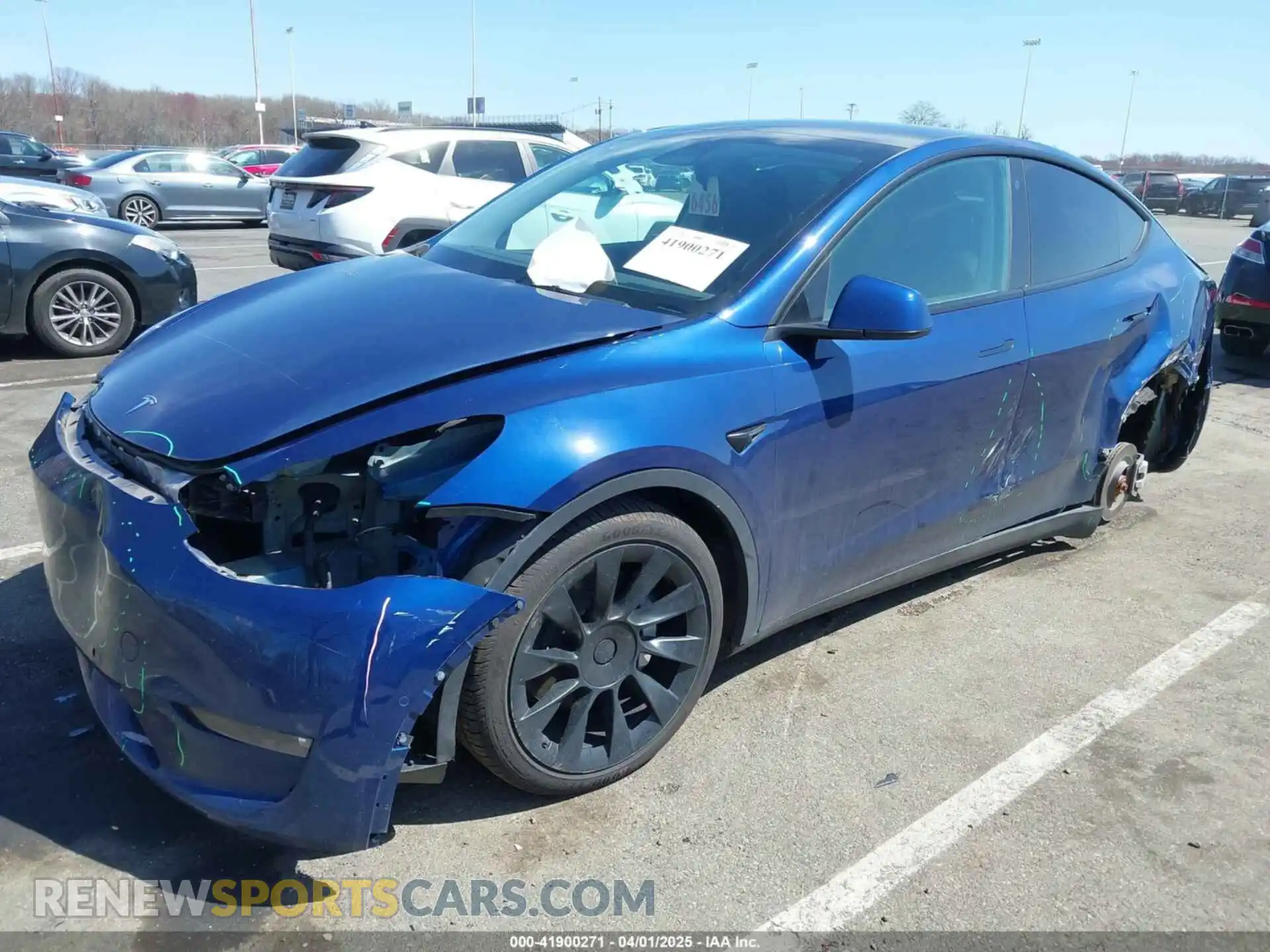 2 Photograph of a damaged car 7SAYGDEE3NF449873 TESLA MODEL Y 2022