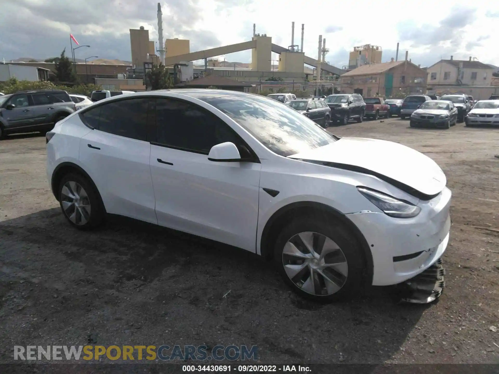 1 Photograph of a damaged car 7SAYGDEE3NF459822 TESLA MODEL Y 2022