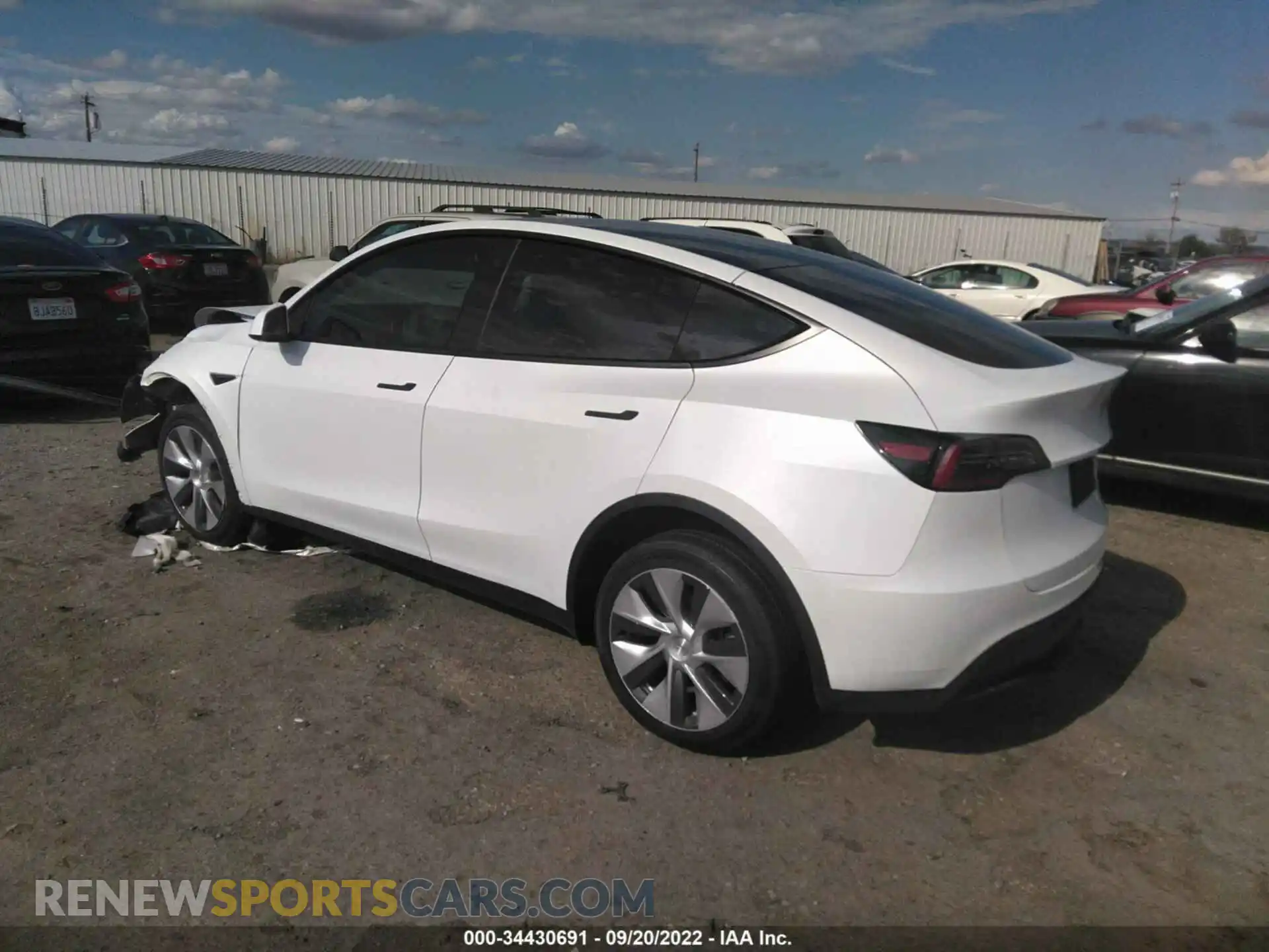 3 Photograph of a damaged car 7SAYGDEE3NF459822 TESLA MODEL Y 2022
