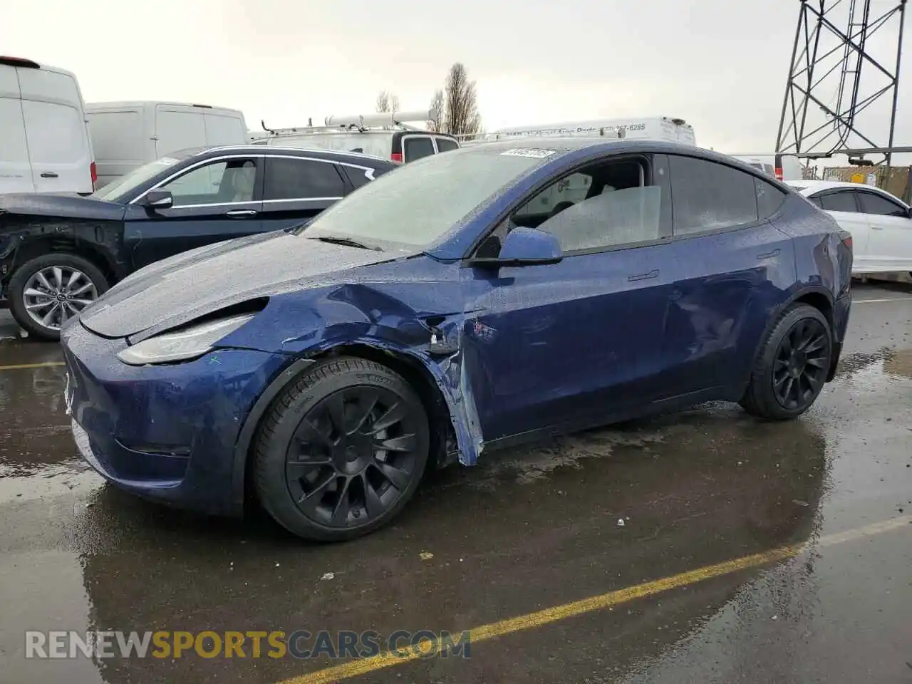 1 fotografías del automóvil dañado 7SAYGDEE3NF461425 TESLA MODEL Y 2022