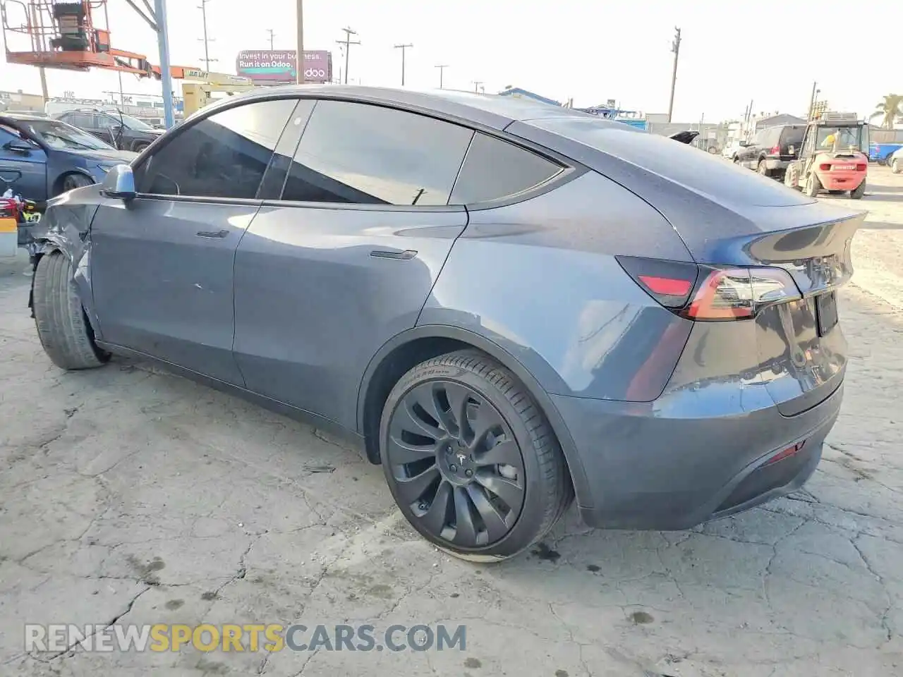 2 fotografías del automóvil dañado 7SAYGDEE3NF467550 TESLA MODEL Y 2022