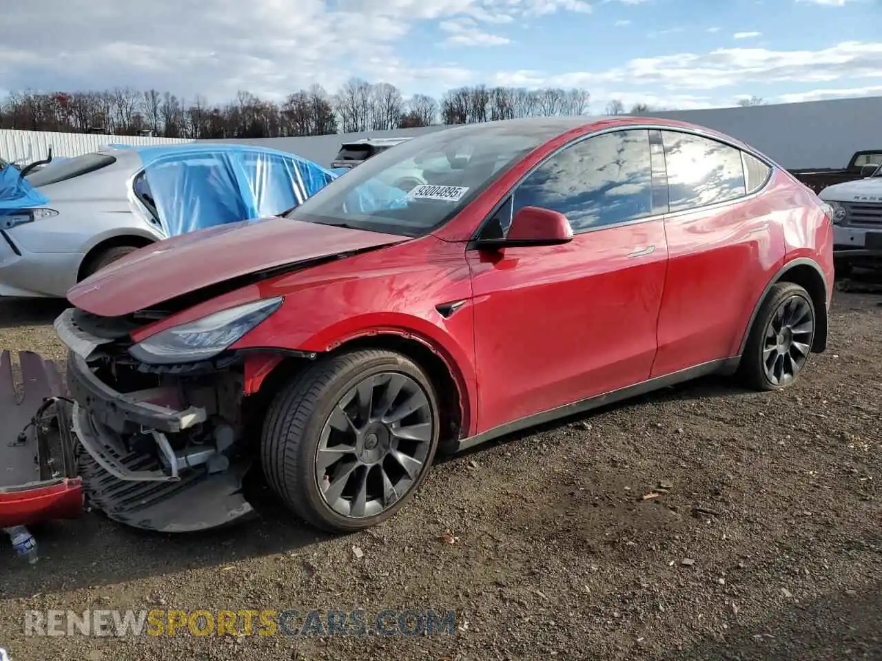 1 Photograph of a damaged car 7SAYGDEE3NF480265 TESLA MODEL Y 2022