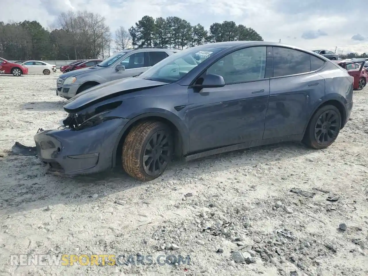 1 Photograph of a damaged car 7SAYGDEE3NF481223 TESLA MODEL Y 2022